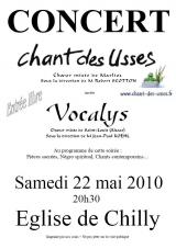 22 mai 2010 - Concert avec Vocalys à Chilly